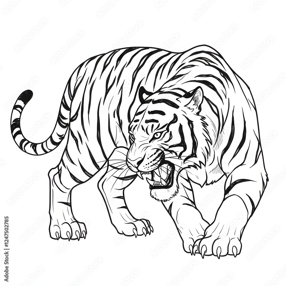 tiger vector illustration tiger vector illustration