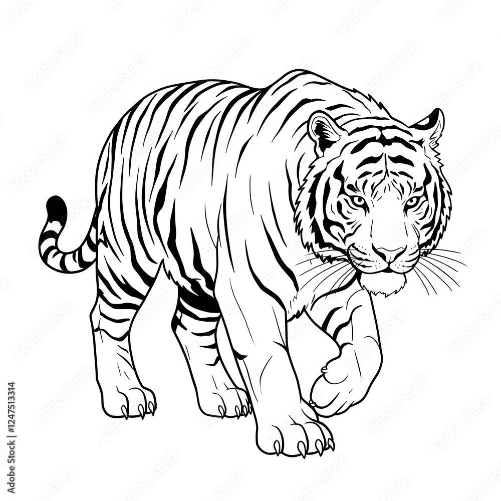 Naklejka premium tiger vector illustration