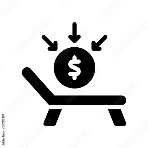 passive income glyph icon