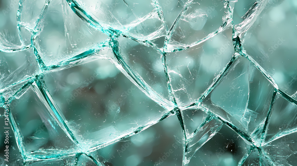 Abstract broken glass. Glass & Crystal Structures. Illustration Abstract broken glass. Glass & Crystal Structures. Illustration