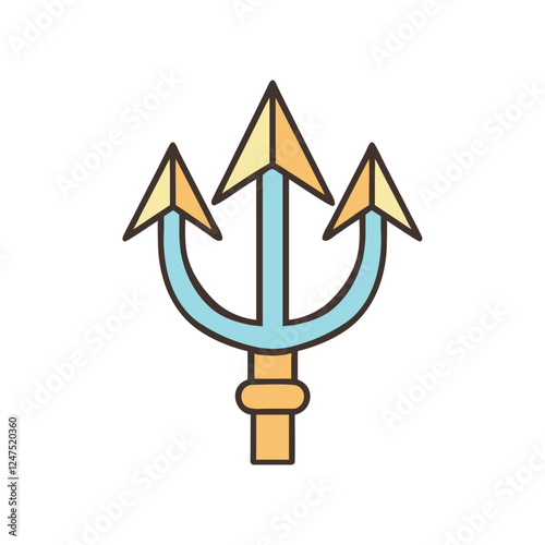 poseidons trident ancient greek symbol