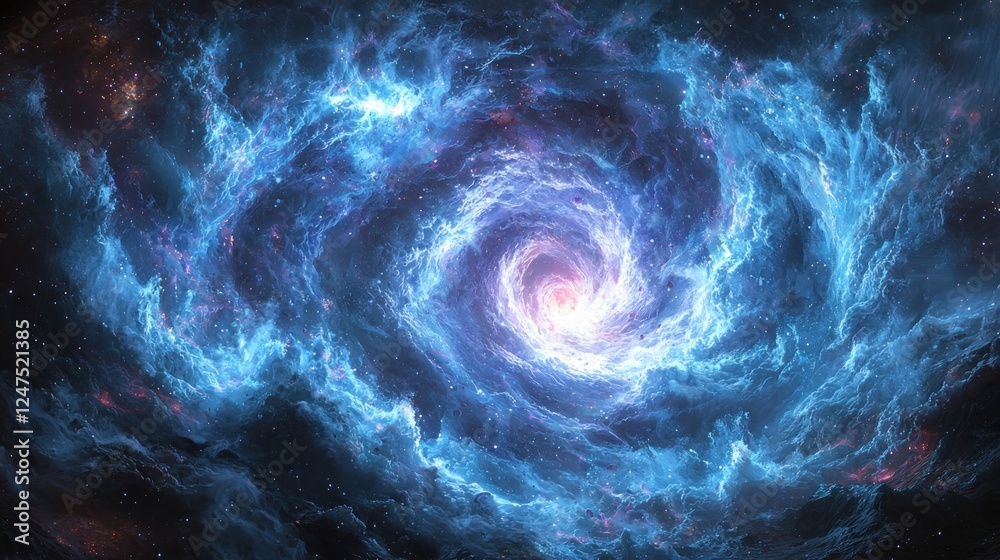 Cosmic Nebula: A swirling vortex of celestial brilliance Cosmic Nebula: A swirling vortex of celestial brilliance