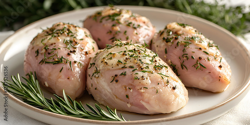 Savory Marinated Chicken Breasts: A Gourmet Recipe with Fresh Herbs and Spices for Tender, Protein-Rich, and Healthy Dinner in Your Kitchen. Cook, Serve, and Enjoy an Appetizing Meal!