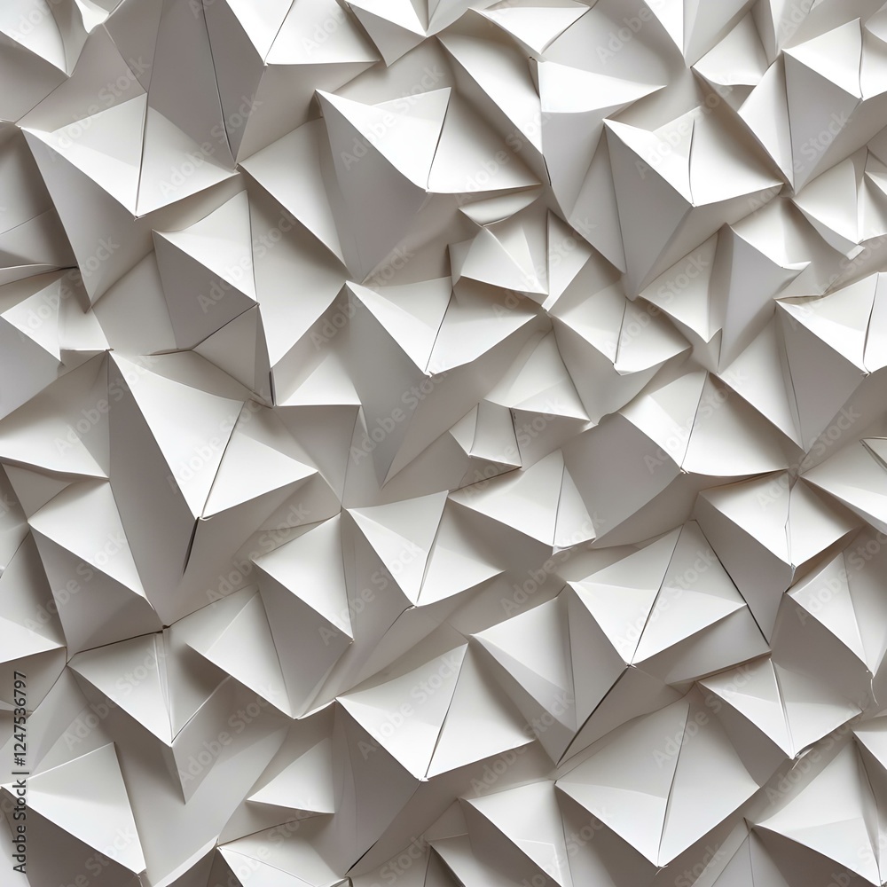 Obraz premium Shiny Origami Patterns Folded origami inspired