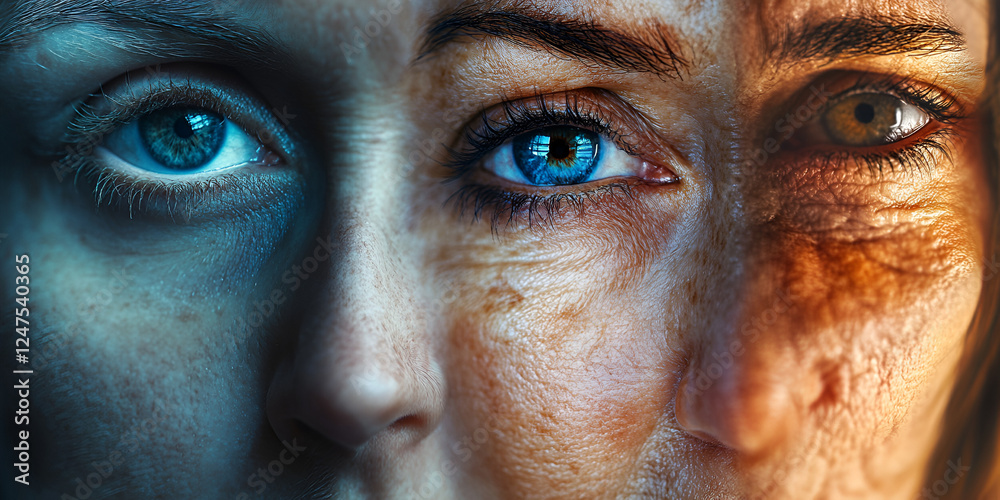 Human Faces in High Detail with Soft Bokeh Effect for Artistic Focus Human Faces in High Detail with Soft Bokeh Effect for Artistic Focus