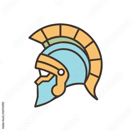 Spartan warrior helmet ancient Greece