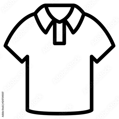 Icon of a polo shirt with short sleeves, buttoned collar, casual style for everyday fashion,summer outfits, perfect for relaxed, comfortable dressing,sportswear, simplicity, versatility,modern trends.