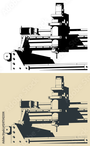 3 Axis CNC Router sclose-up