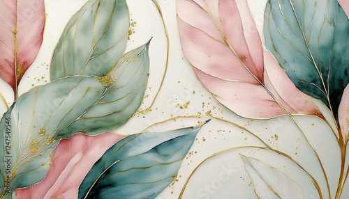 fiori astratti colori tenui