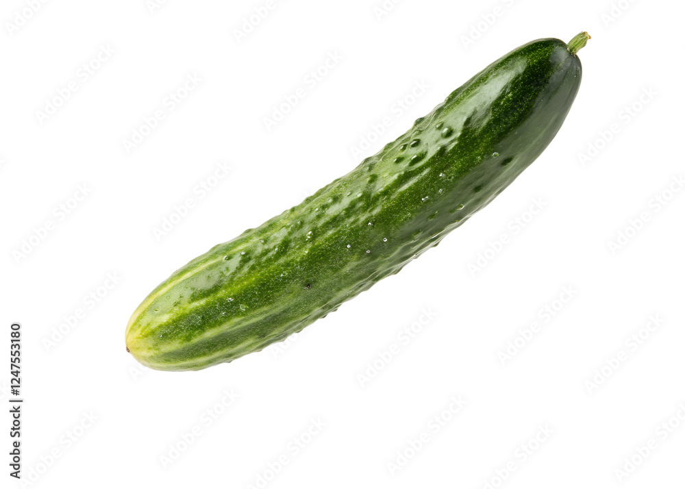 Fresh cucumber on a white background Fresh cucumber on a white background
