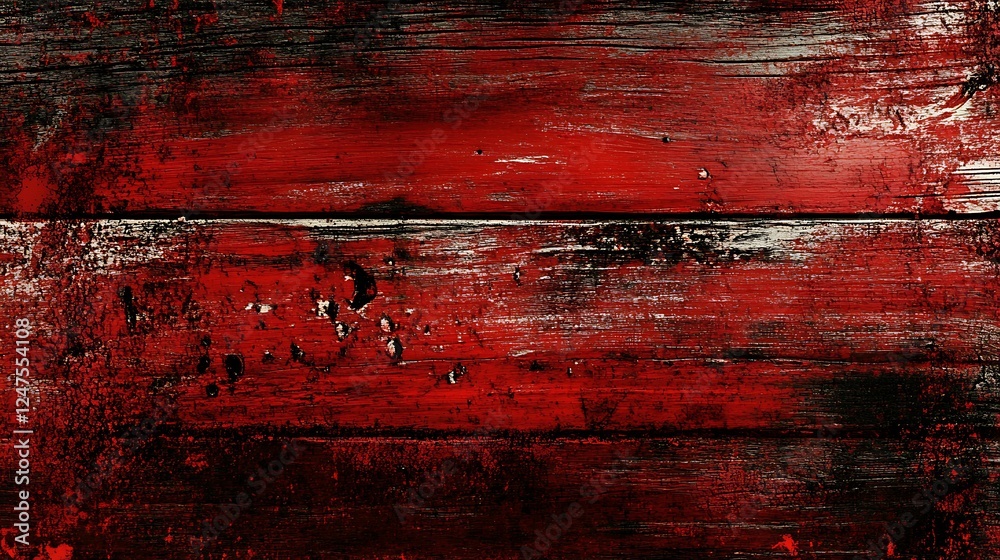 Obraz premium Red wood planks texture background