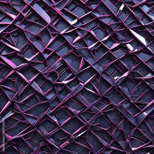Wallpaper Mural Glossy Futuristic Webbing Geometric interlaced pattern Torontodigital.ca