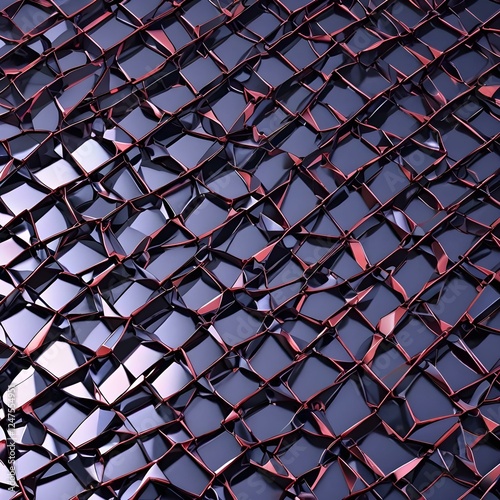 Wallpaper Mural Glossy Futuristic Webbing Geometric interlaced pattern Torontodigital.ca