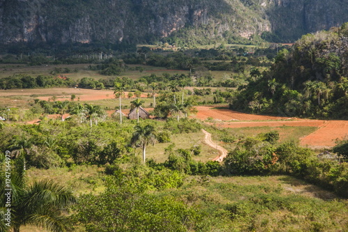 landscape with mountains in Cuba