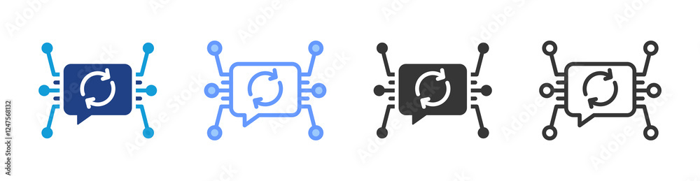 Haptic Feedback icon set multiple style collection Haptic Feedback icon set multiple style collection