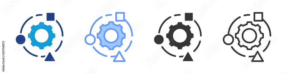 Adaptive System icon set multiple style collection Adaptive System icon set multiple style collection