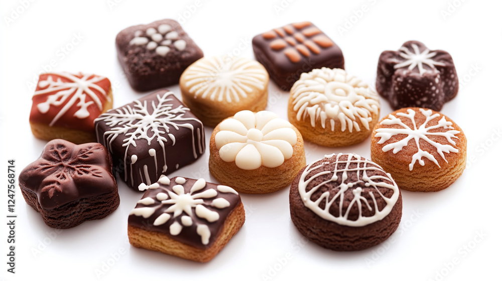 Cute isolated christmas cookies. Cute isolated christmas cookies.