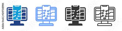 Adaptive Interface icon set multiple style collection