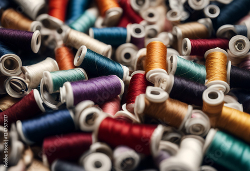 sewing view color background threads top white accessory apparel blue bobbin clothes colours cotton craft design dressmaking embroidery fabric fashion garment green handcraft hobby industry isolated