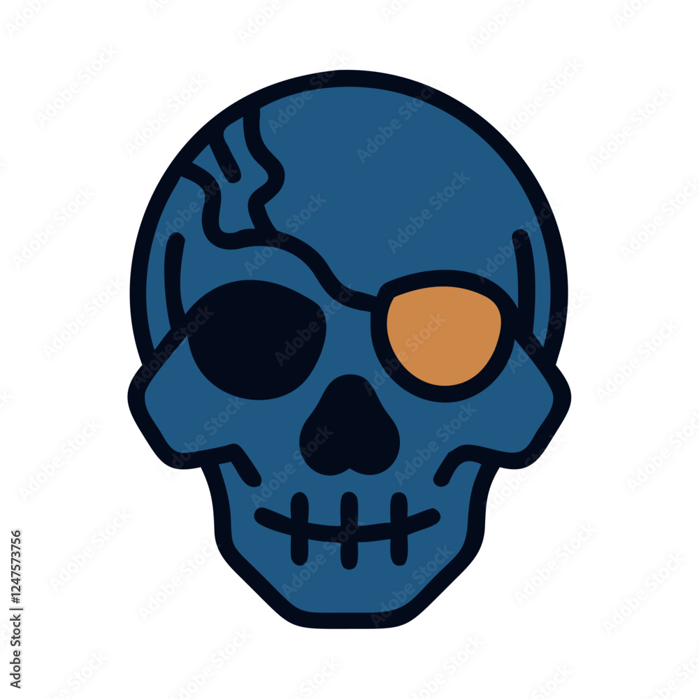 Fototapeta premium Pirate Skull Icon
