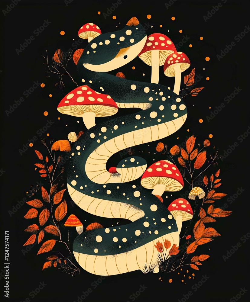 Obraz premium Colorful Dragon Vector Illustration as a Symbol of Asian Mythology and Zodiac Sign Design