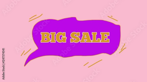 a text in a video, in promoting an advertisement