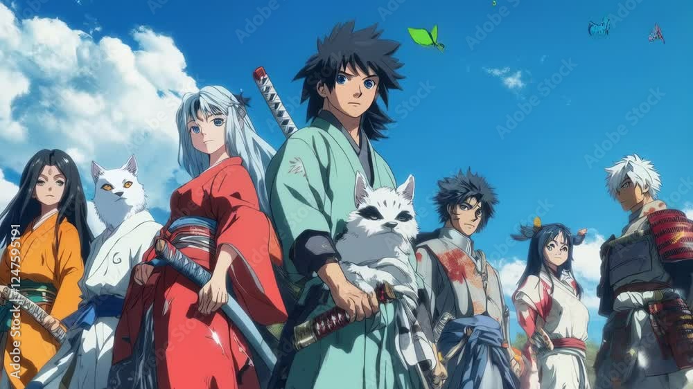 Samurai and Spirits: Anime Key Visual Samurai and Spirits: Anime Key Visual