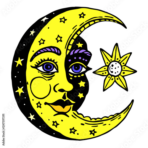 moon extravagant vector