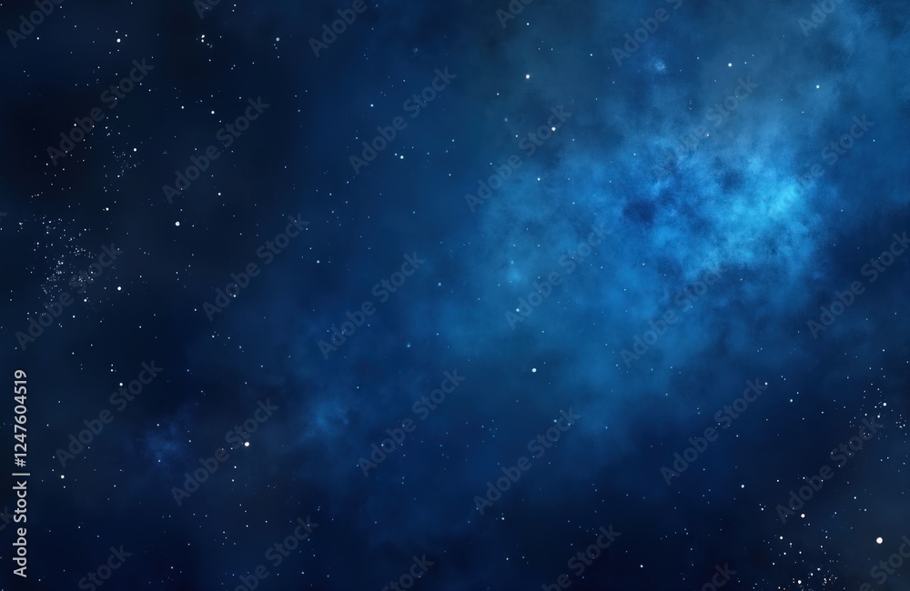 Dark night sky with many white specks. Deep blue tones create cosmic abstract background. Dark space background. Starry sky abstract art. Digital illustration for posters prints wallpapers graphic Dark night sky with many white specks. Deep blue tones create cosmic abstract background. Dark space background. Starry sky abstract art. Digital illustration for posters prints wallpapers graphic