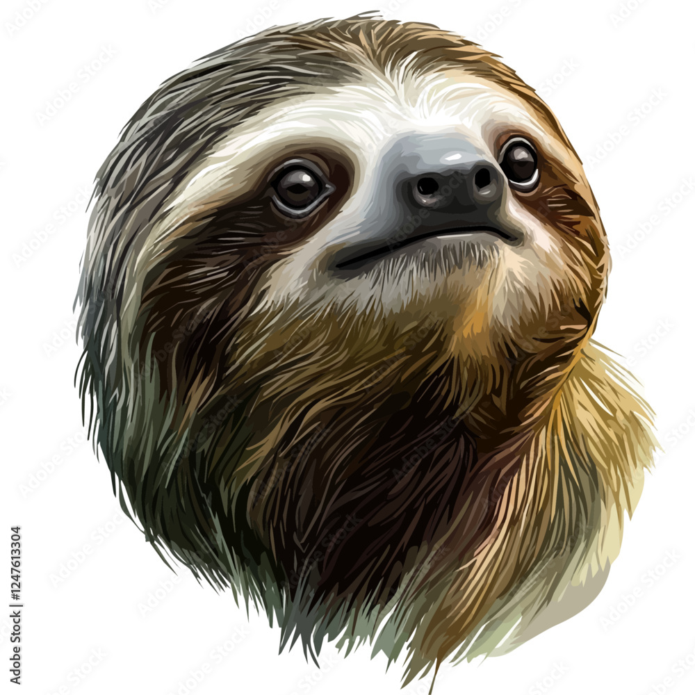 Sloth Head – A Playful and Charming Vector Illustration of a Sloth’s Head
Sloth Head – A Playful and Charming Vector Illustration of a Sloth’s Head