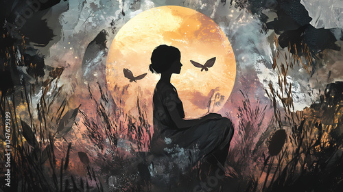 A journey through archetypal themes and characters illustrating shared human experiences. Archetypal Characters. Illustration photo