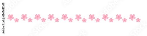 手描き　桜の飾り罫
