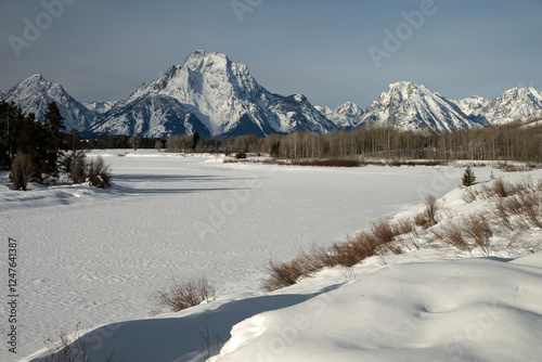 Mt Moran & Oxbow Lake; Grand Teton NP; Wyoming photo