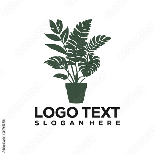 Plant pot icon isolated on white background