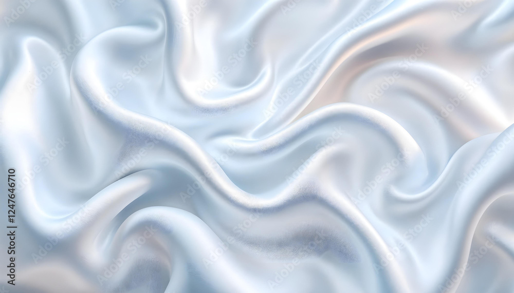 Fototapeta premium white silk wave product beauty skin care promotion illustration background