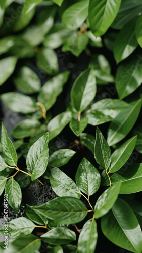 Wallpaper Mural Lush green leaves creating a vibrant natural tapestry in a serene outdoor setting during the daytime Torontodigital.ca