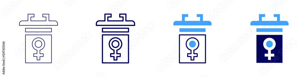Conference innovation icon in 4 different styles. Thin Line, Line, Bold Line, Duotone. Duotone style. Editable stroke