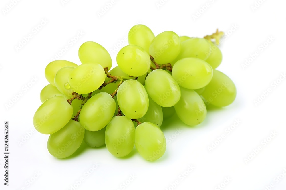Green grapess isolated on white background Green grapess isolated on white background