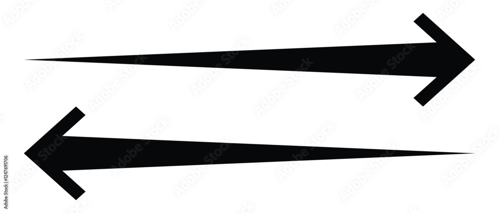 long arrow vector icon. double side left and right straight Horizontal long arrow icon. flat style long arrow vector illustration. long arrow vector icon. double side left and right straight Horizontal long arrow icon. flat style long arrow vector illustration.