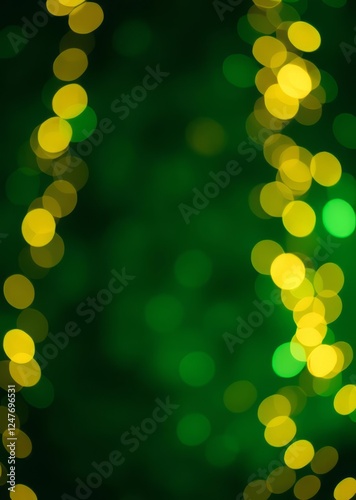 Abstract background dark green gold unfocused particles christmas sparkle glowing lights shine bokeh holiday party celebration minimal luxury backdrop wallpaper bokeh green bokeh green abstract backgr