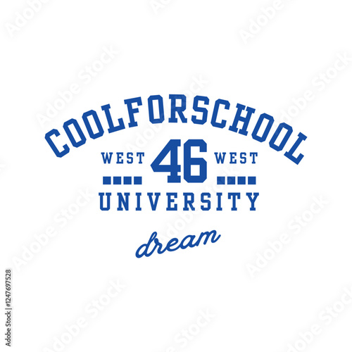cool for school 46 university dreem typography design 