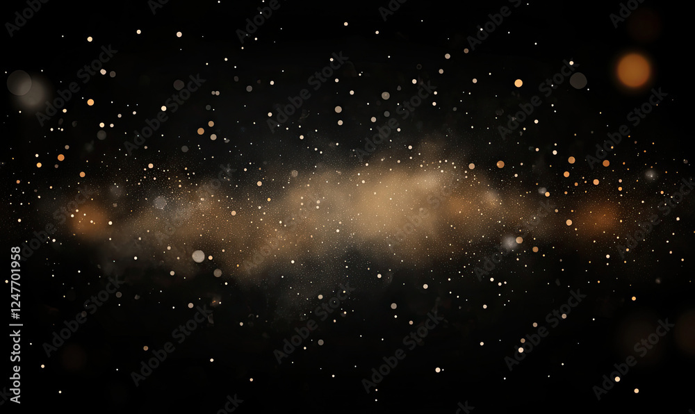 Fototapeta premium Abstract Horizontal Lines with Golden and Black Gradient Texture