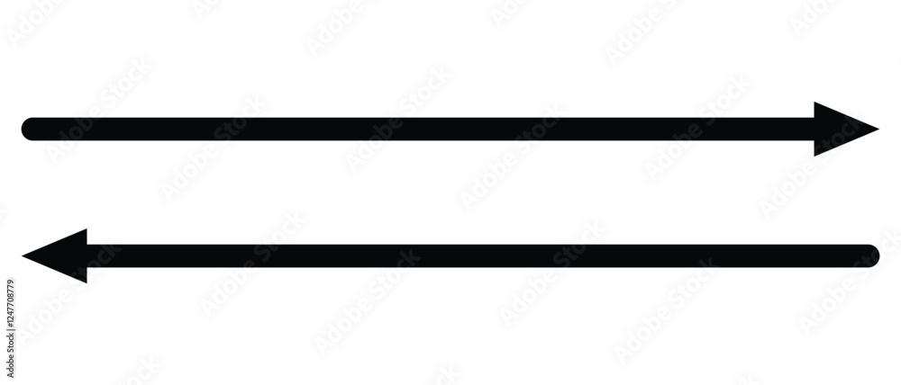 long arrow vector icon. double side left and right straight Horizontal long arrow icon. flat style long arrow vector illustration. long arrow vector icon. double side left and right straight Horizontal long arrow icon. flat style long arrow vector illustration.