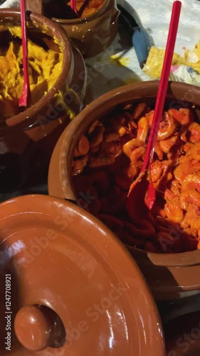 Bahian acarajé tray with shrimp, vatapá and pepper