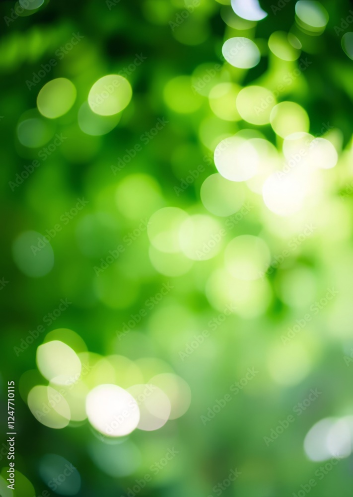 Obraz premium Natural green bokeh abstract background bokeh green bokeh green abstract background light bright blur pattern
