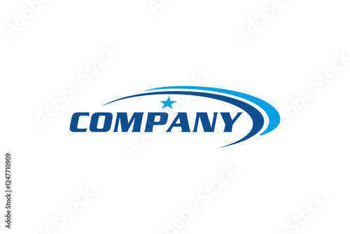 Abstract Swossh Logo Template