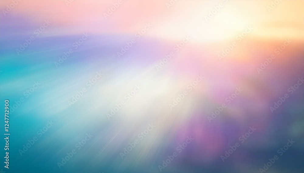 무지개빛이 부드럽게 흘러가는 꿈 같은 배경, 희망과 즐거움을 상징하는 이미지 무지개빛이 부드럽게 흘러가는 꿈 같은 배경, 희망과 즐거움을 상징하는 이미지