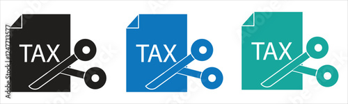 tax planning icon, Tax payment, accounting, financial management, corporate tax, taxable income concept, vector illustration.