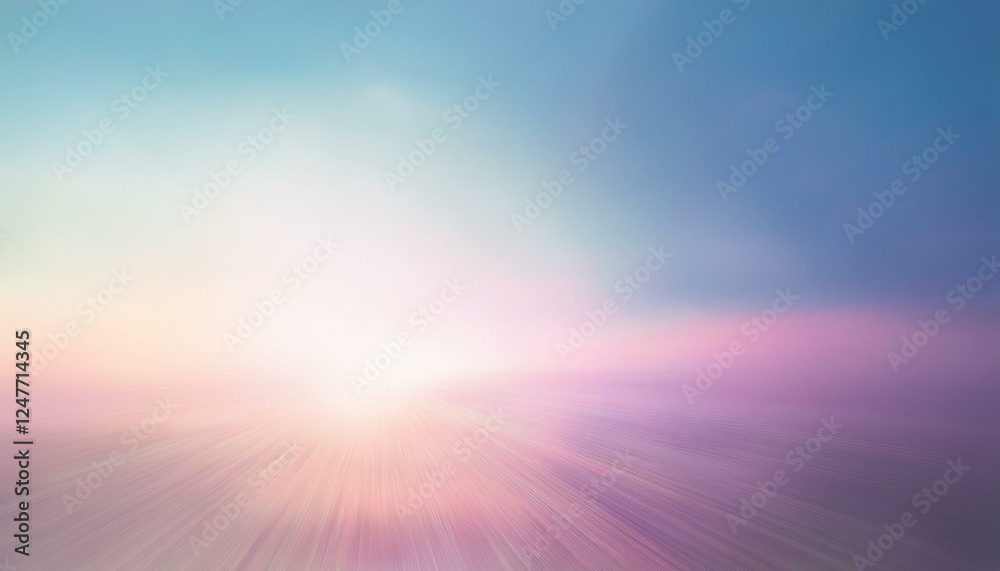 Obraz premium 무지개빛이 부드럽게 흘러가는 꿈 같은 배경, 희망과 즐거움을 상징하는 이미지