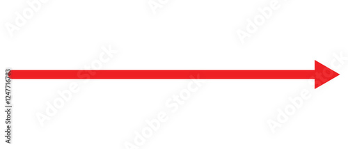 long arrow vector icon. double side left and right  straight Horizontal long arrow icon. flat style long arrow vector illustration.